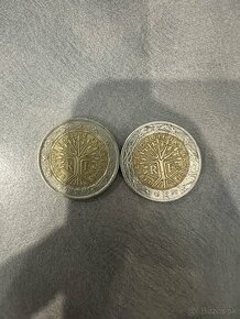 Predám 2ks 2€ mince Francúzsko 1999 a 2001