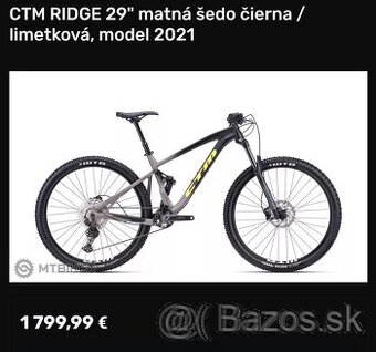 Predam celoodpruzeny bicykel CTM ridge 2021