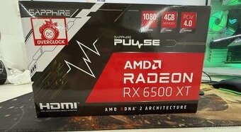 SAPPHIRE PULSE Radeon RX 6500 XT GAMING OC 4 GB