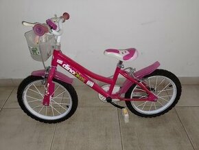 Ruzovy Bicykel 16" Dino bikes Happy