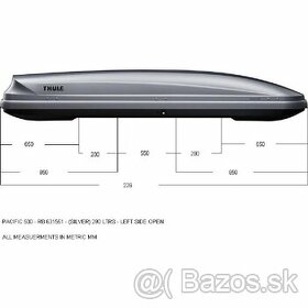 požičiam strešný box THULE Pacific 700