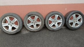 predám disky Peugeot 16 na letných gumách 205/55/R16  V