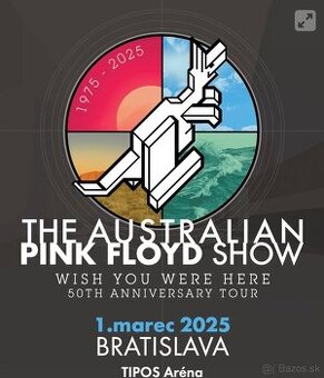 Predám 2ks lístkov - THE AUSTRALIAN PINK FLOYD SHOW