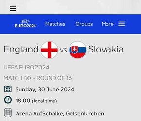 Listky EURO24 Slovensko-Anglicko
