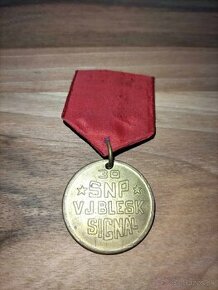 Medaila 30 SNP.V.J.Blesk Signal. Odboj.Partyzan.