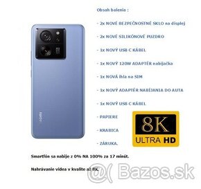 Predám nový XIAOMI 13T PRO 12GB/512GB ALPINE BLUE : ZÁRUKA