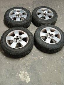 Elektróny 5x100R15+ letné pneu.195/65R15 škoda, seat, audi