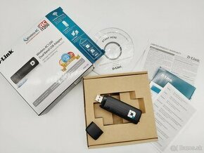 USB WIFI Adaptér D-Link DWA-182 AC1200 - 1