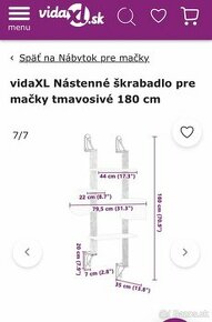 Predám nástenné škrabadlo pre mačky - 1