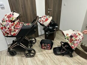 Cybex Priam Platinum Spring Light Blossom 3 v 1 - 1