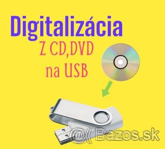 Digitalizácia z CD,DVD na USB klúč