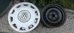 plechové disky R15 5x112 + puklice VW