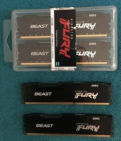 Predám 4 pamäťové moduly RAM Kingston Fury po 8GB