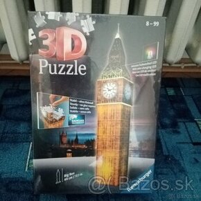 3D puzzle svietiace Big Ben