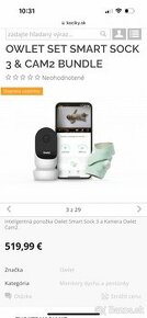 Baby monitor OWLET SET SMART SOCK 3 & CAM2 BUNDLE