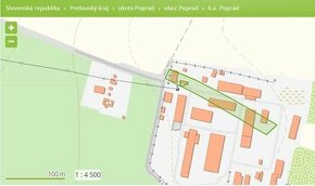 Predám pozemok v areáli Družstva Poprad - Kvetnica