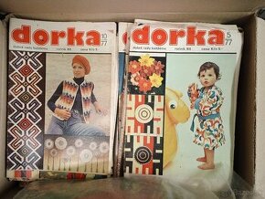 Dorka- plná krabica časopisov cca-1975-1985