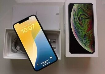 Apple iPhone XS Max 64gb šedá barva + veškeré příslušenství