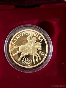 REZERVOVANÉ - Zlatá 100€ minca SR 2023 - vznik Samovej ríše