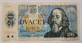 20 korun 1988 - kolok Slovenska Republika