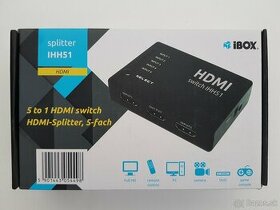 HDMI 5 portový rozbočovač/prepínač