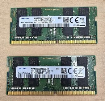 Pamäť Samsung 32 GB DDR4-2666 SODIMM (Kit 2x 16 GB)