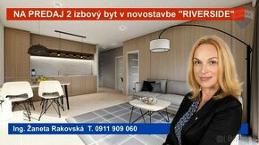 PREDAJ 2- izb. byt s terasou v novostavbe RIVERSIDE Prievidz - 1