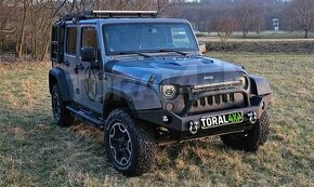 Predný oceľový pevnostný nárazník R8 Jeep Wrangler JK 07-18 - 1