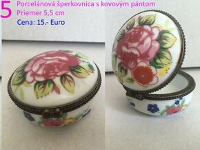 Veľmi pekná porcelánová šperkovnica