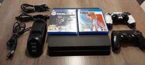 PS4 Slim 1 TB + 2 ovládače