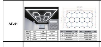 LED svetlá HEXAGON skladom