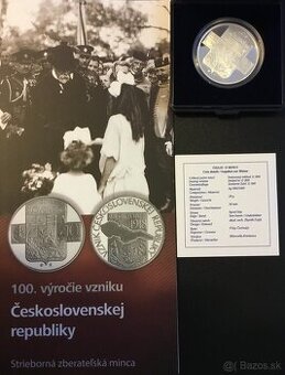 2018/10€ 100. výročie vzniku ČSR - PROOF