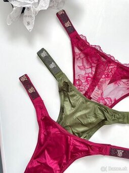 Victoria’s Secret shine strap tanga nohavičky L