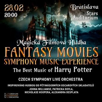 FANTASY MOVIES Symphony Music of Harry Potter - 2 lístky