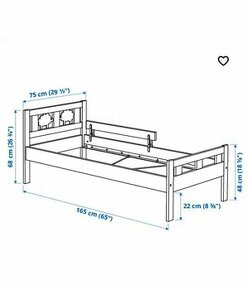 Detská posteľ Kritter - Ikea