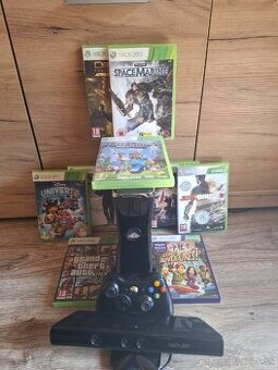 Xbox 360 s kinektom a hrami