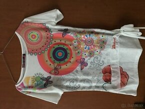 NOVÉ DESIGUAL originál white damske tricko M/L