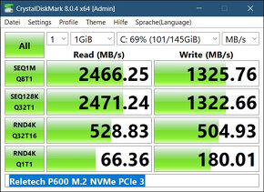 M2 SSD NVMe 256 GB