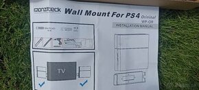 PS4, držiak na stenu