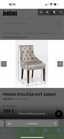 Zamatová stolička Kare Design