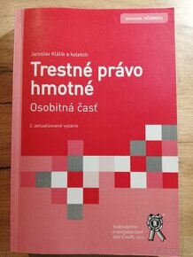 Klátik - Trestné právo hmotné. Osobitná časť