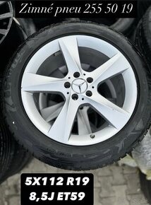 5x112 R19 Mercedes disky so zimnými pneu 255 50 19