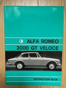 ALFA ROMEO GTV 2000 originalni návod k obsluze