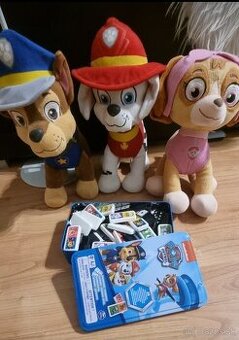 Pes paw patrol, plysaky+domino kocky