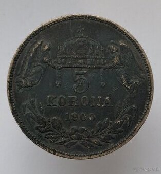 5 Koruna František Jozef I., 1900 KB