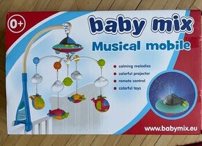 Kolotoč nad postieľku BabyMix s projektorom a ovládačom - 1