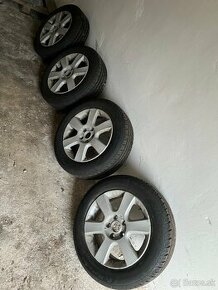 Letné pneumatiky R16 s diskami, rozmer 5x112 – originál VW