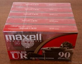 Audiokazety MAXELL UR 90 (Type I-Normal) / Nové-Zabalené