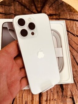 iPhone 16 pro Max 256 White Titan neaktívny folia záruka