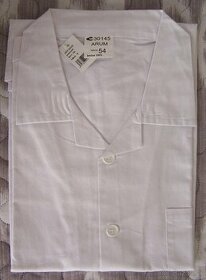 Panska biela pracovna košeľa č. 54 + 2 x tielko XL